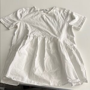 Zara White Short Sleeve Tee